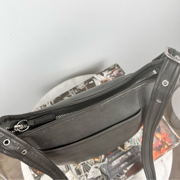 Coach Vintage Slim Medium Duffle Sac Bag Crossbody Gray Nickel - Picture 5 of 13